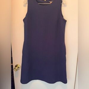 Elegant Navy Blue Sleeveless Dress